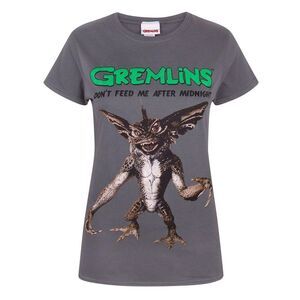 Gremlins Womens/Ladies Spike T-Shirt / Charcoal